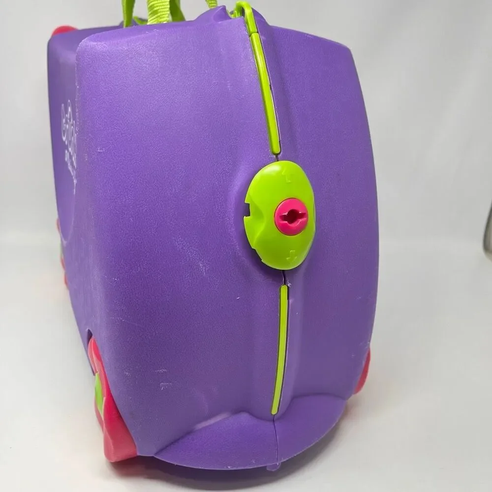 Trunki Ride On Kids Suitcase Purple Pink Green Melissa & Doug Luggage No Strap
